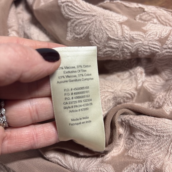 Wilfred Sheer Lace Duster Kimono XXS Boho Festival Layering Long Cardigan Boho - Picture 13 of 14